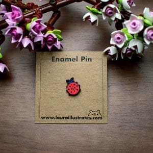 Ladybug Enamel Pin | Bug Enamel Pin | Cute Bug Enamel Pin | Cute Insect Pin | Nature Enamel Pin | Soft Enamel Pin
