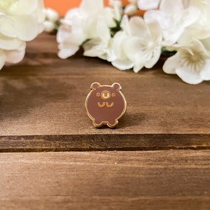 Itty Bitty Tiny Bear Enamel Pin | Cute Bear Enamel Pin | Bear Enamel Pin | Ita Bag Filler Pin | Small Bear Pin