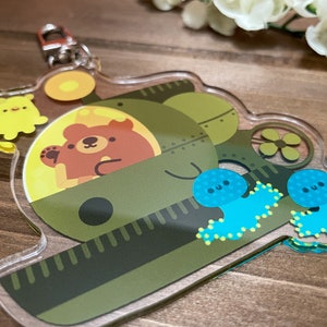 Deep Sea Bear Acrylic Charm | Acrylic Bear Keychain | Oversized Charm | Cute Bear Gift Keychain