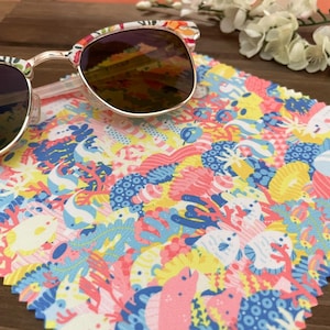 Underwater Microfiber Cloth | Ocean Cleaning Cloth | Sea Glasses Cleaning Cloth | Cute Microfiber Cloth