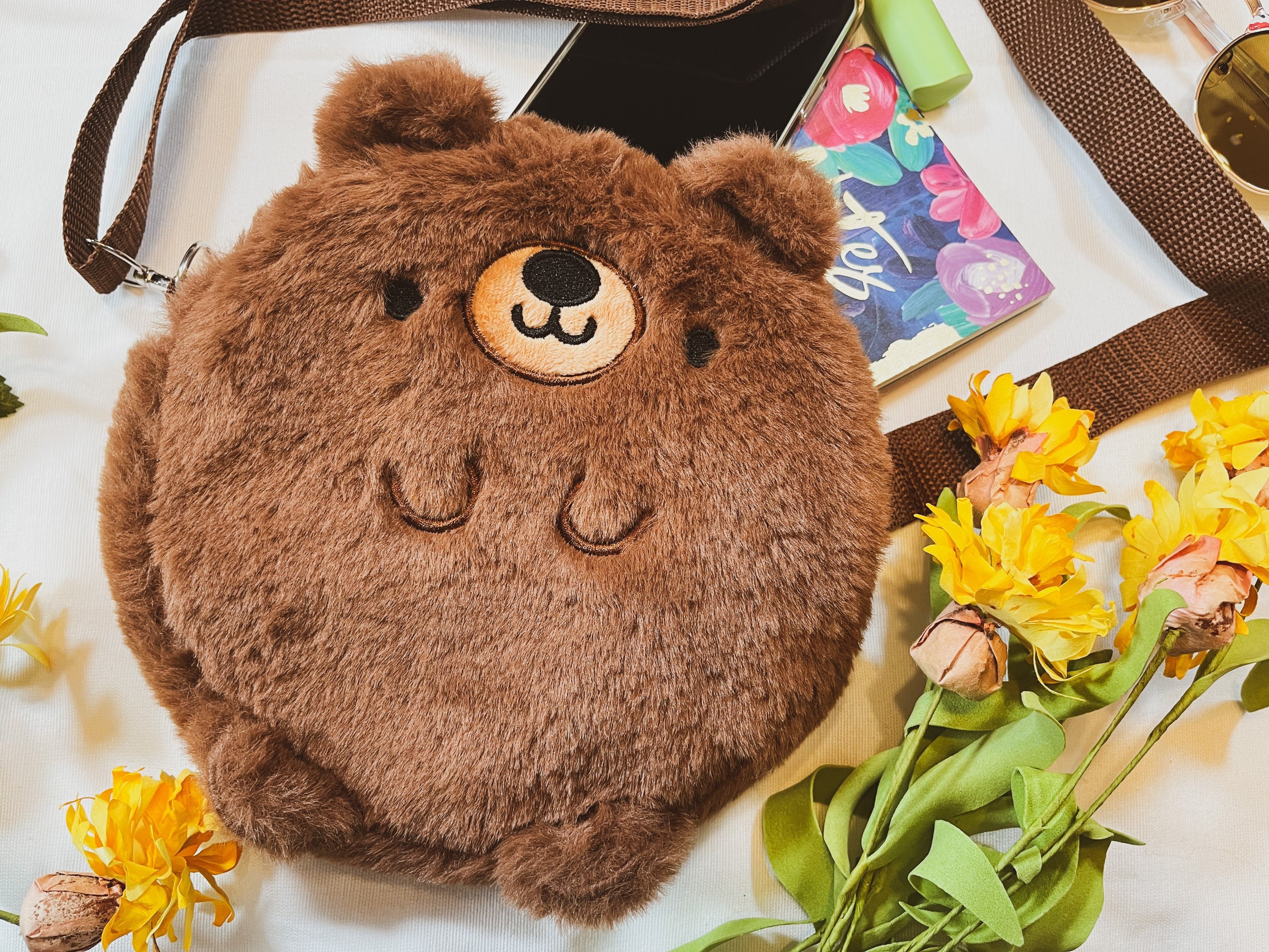 Cute Bear Bag | Brown Bear Bag | Kawaii Bear Bag | Bear
