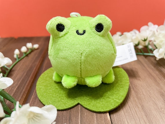 Froggy Keychain Cute Plush Frog Cute Frog Keychain Plush Frog Keychain  Green Frog Frog on Lily Pad Small Frog Cute Frog Gift -  New Zealand