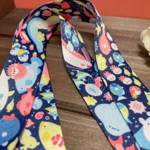 Aquarium Lanyard | Cute Colorful Teacher Lanyard | Ocean Creatures Lanyard  | Lanyard for Keys | Underwater Lanyard