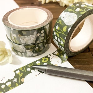Bunny Washi Tape | Cute Washi Tape | Tape | Cute Bunny Scrapbooking