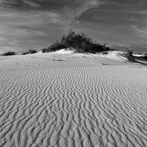 White Sands Black and White, Prints, New Mexico landscape, southwest sunset, sand dunes, National Monument, home decor, desert photography