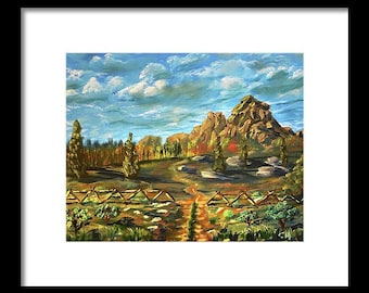 Flagstaff Arizona Print, San Francisco Peaks Wall Art, Sunset