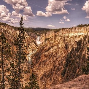 Grand Canyon of Yellowstone Print, Wyoming, Yellowstone National Park, Lower Falls, Artist's Point, wall art, home decor, western landscape