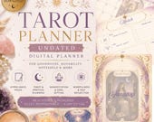 Undated Tarot Planner | Digital Spiritual Planner for GoodNotes, Notability and Noteful | Manifestation Journal