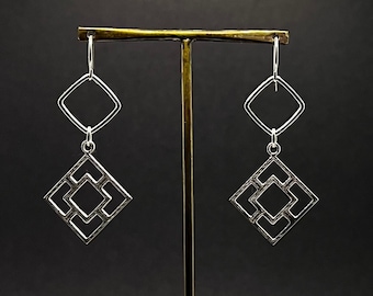 Vista-Vue STERLING SILVER Breeze Block Earrings