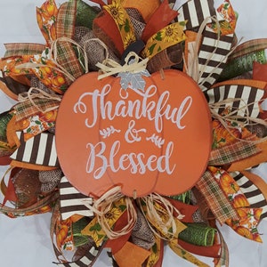 Fall wreath, Fall wreaths, Autum wreath, Autumn wreaths, Fall Harvest decor, Fall front door wreath, Fall front door decor, Welcome fall