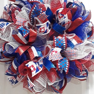Patriotic Front Door Wreath, Patriotic wreaths,July 4th Wreath,4th of July wreath, Patriotic Wreath, Independence Day Wreath,Patriotic decor