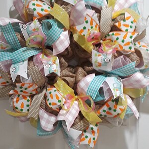 Easter bunny wreath,Rabbit porch decor,Easter bunny decor,Easter wreaths,Easter wreath,Bunny wreath,Spring wreath,Spring decor,Easter decor