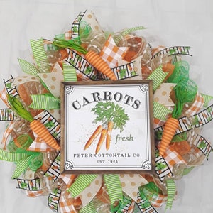 Spring wreath,Spring wreaths,Easter wreaths,Easter wreath,Carrot wreath,Carrot wreaths,Spring decor,Easter front door wreath,Carrot wreath