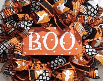 Halloween wreath,Halloween door wreath,Front door Halloween wreath,Mesh Halloween wreath,Halloween wreaths,Halloween door decor,Halloween