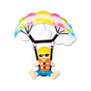 Personalized Christmas Ornaments - Hobbies/Activities- Parasailing/Parasailing Adventure/Up In The Sky/Family Adventure