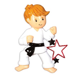 Personalized Christmas Ornaments Sports Karate Boy or Girl/Personalized by Santa/Karate Ornament/Karate BOY GIRL Ornament/Judo/Martial Arts