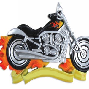 Personalized Christmas Ornaments/Personalized By Santa/Motorcycle Christmas Ornament/Harley Motorcycle Ornaments/Motorcycle Bike Ornament