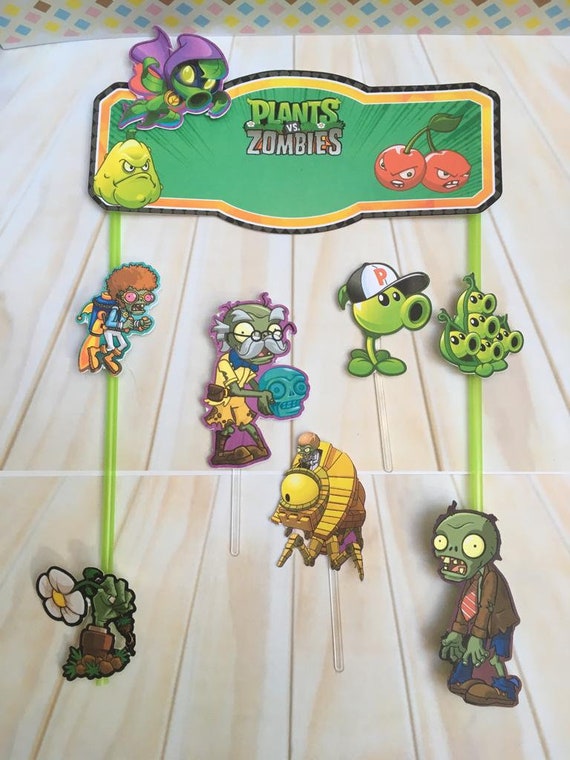 Plants Vs Zombies Party Printable Download Print Plants Vs Etsy
