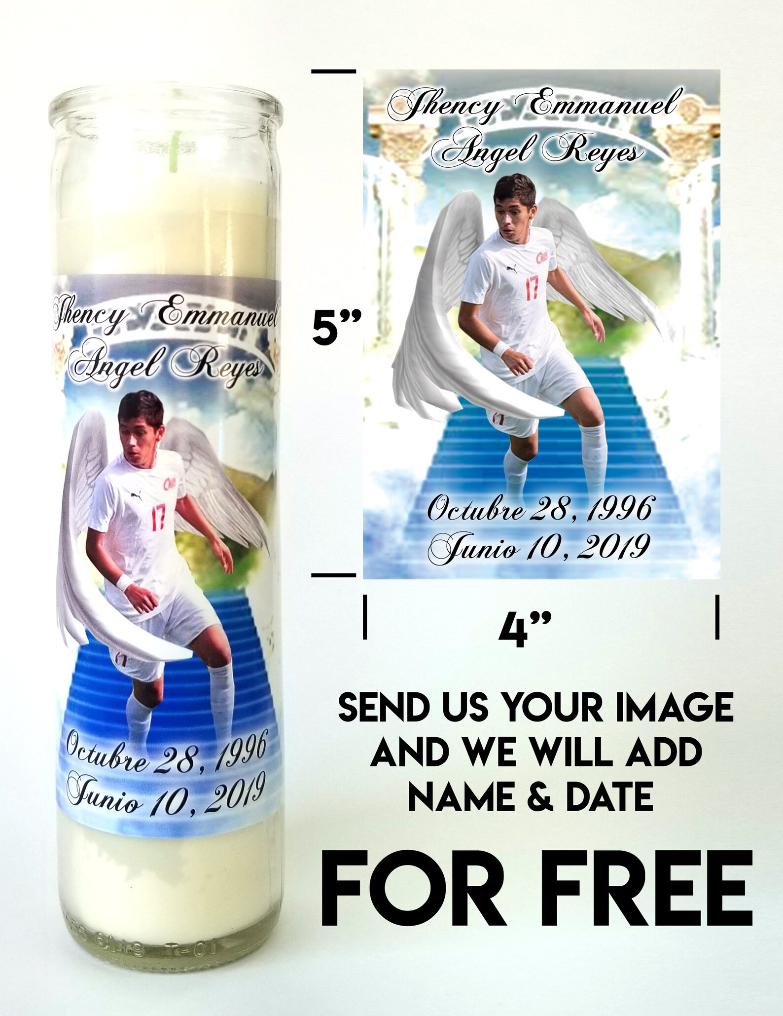 Custom Memorial Candles personalized Candle Custom Candle Etsy