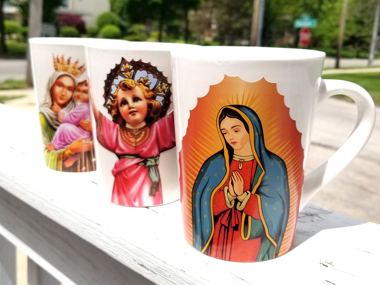 Taza de café Virgen María Taza de la Virgen de Guadalupe Etsy
