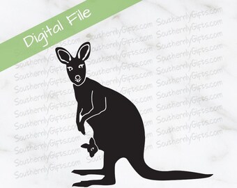 Download Baby Kangaroo Svg Etsy