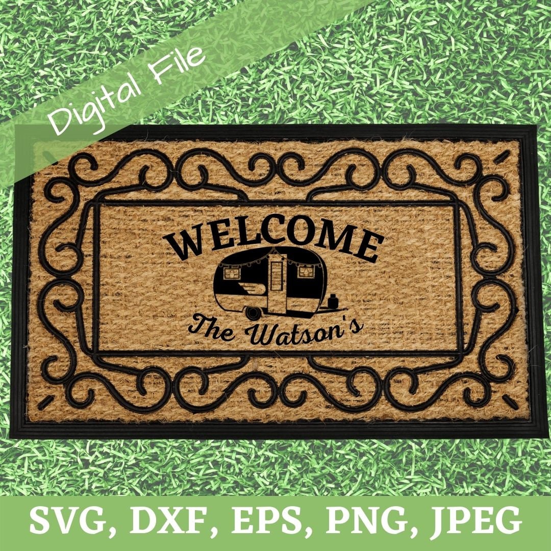 Camper SVG, Campsite SVG, Retro Camper SVG, Trailer Svg, Summer Camping