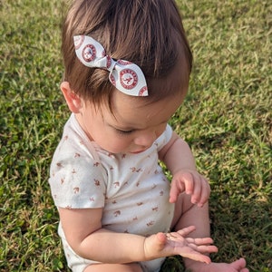 Alabama Football Collection/ Knot Bow / Baby Headband / Toddler Clip / UA Baby Shower Gift / Leather Headband / Faux Leather Bow / Tide