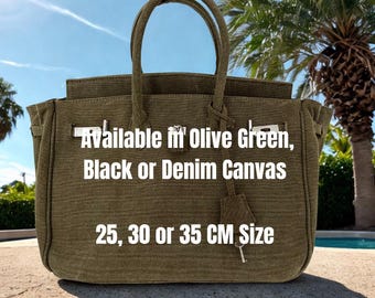 Structured Canvas Tote – Elegant Everyday Bag