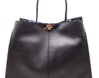 Calf Skin Leather Foldover Handbag Short/Long straps