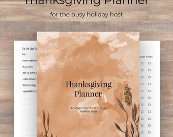 Thanksgiving Planner | A Printable Hosting Organizer