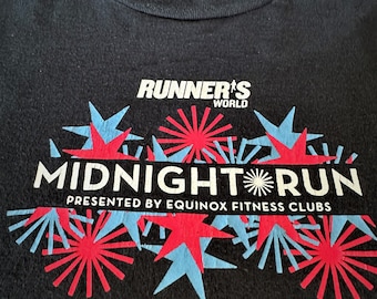 Vintage NYC Midnight Run Tee: 2003 Runners World Long Sleeve (XL)