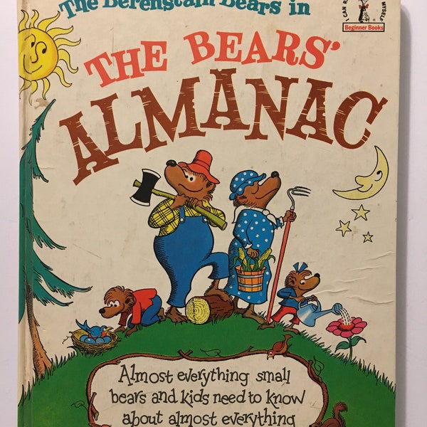 Vintage The Berenstain Bears in The Bears' Almanac by Stan and Jan Berenstain Vintage Children's Book Berenstain Bears