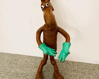 Poupée Bullwinkle Bendy vintage, 1972, Wham-O Toy