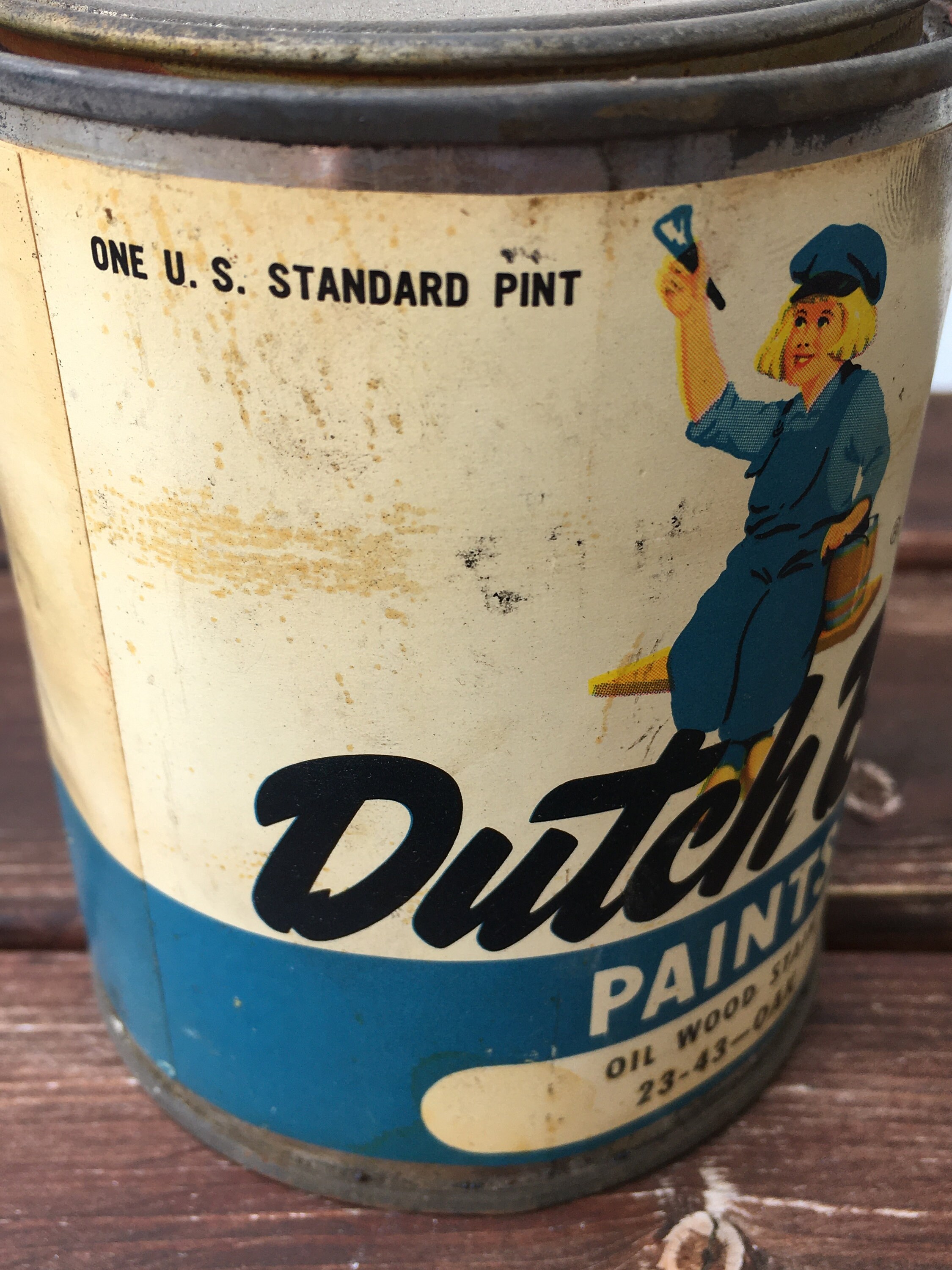 Dutch Boy Vintage Paint Can 1970's 1 Pint Dutch Boy Etsy