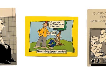 Cartes postales vintage des années 1980 : Duffy, Spooner Humour