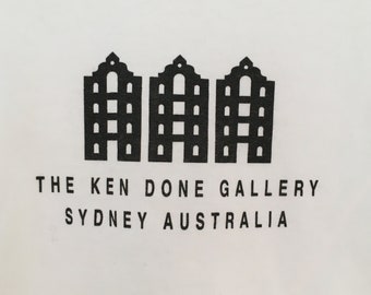 T-shirt Ken Done Gallery, 1994 : graphismes Sydney Australia, taille M