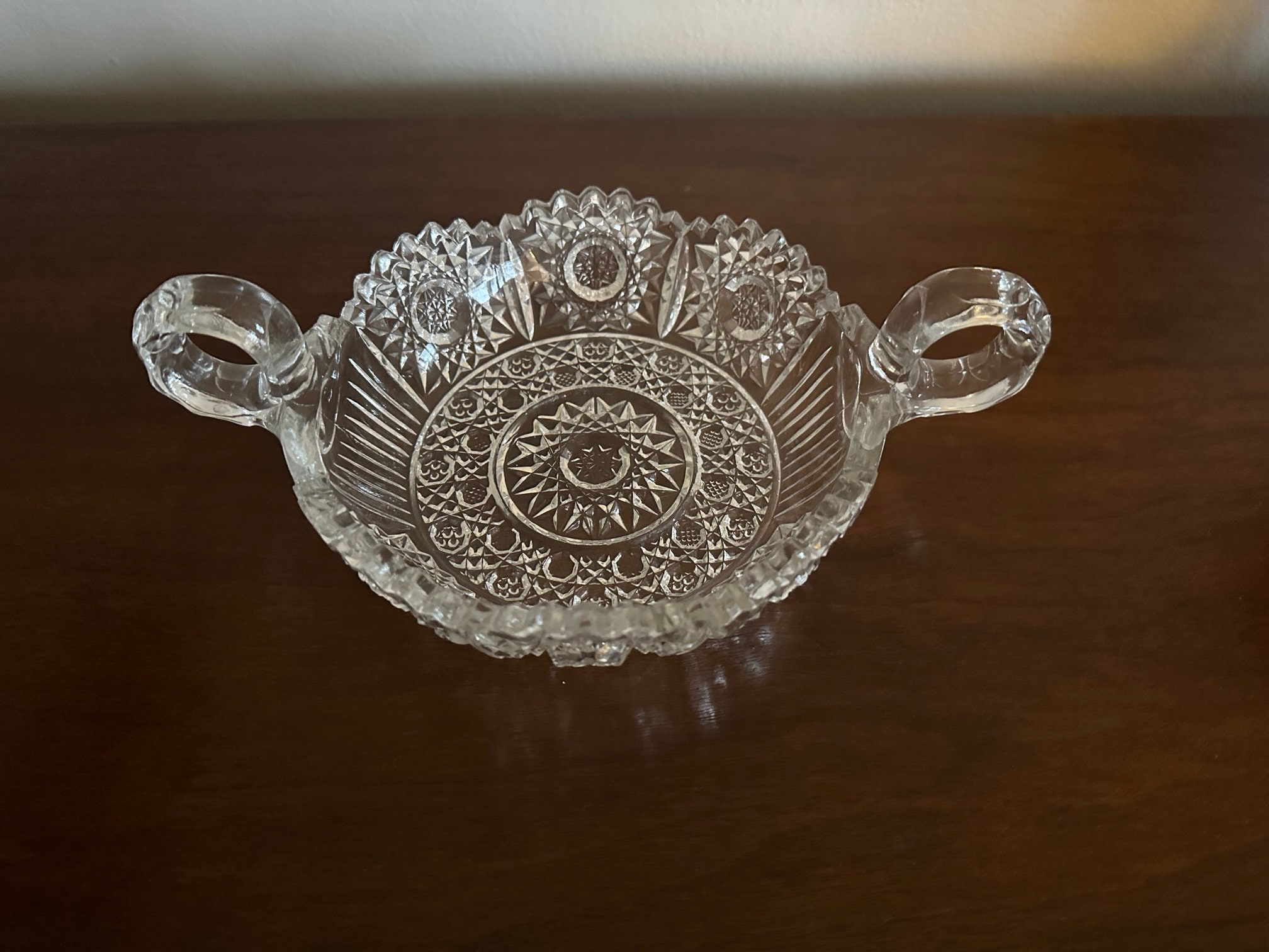 Couvercle En Verre Pressé Avec Anse – Pour Bonbonnière Ou Plat – Déco