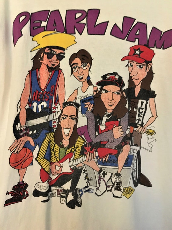 PEARL JAM World Jam Tour 1992 Concert Tee Shirt In