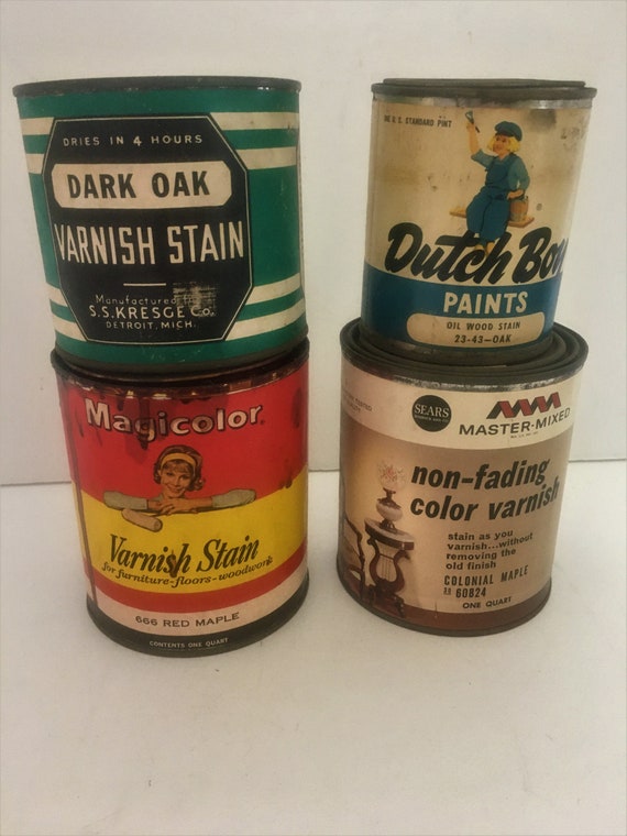 Dutch Boy Vintage Paint Can, 1970's 1 Pint Dutch Boy Varnish Can
