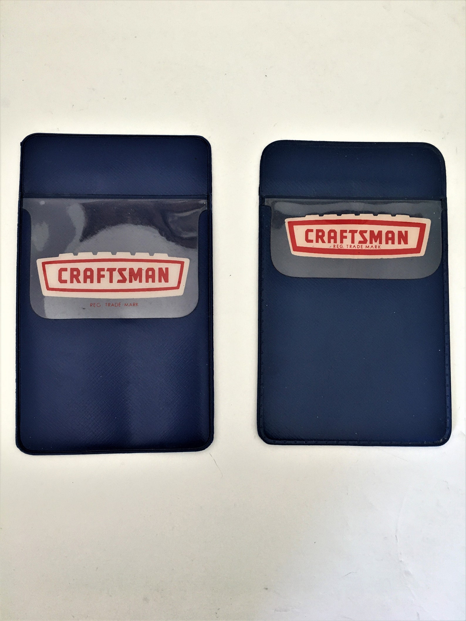 Craftsman Pocket Protector Sears Vintage Vinyl/plastic Blue Etsy