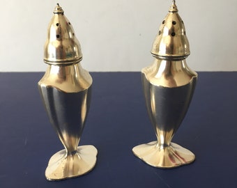 Vintage LaFrance Silver Plated Salt & Pepper Shakers: Art Deco Table Decor
