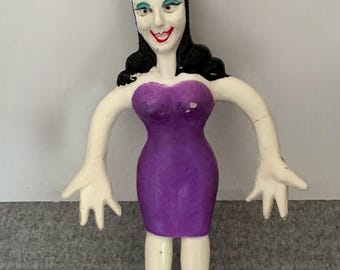 Poupée Natasha Fatale Bendy vintage, Wham-O 1972, jouet Rocky et Bullwinkle