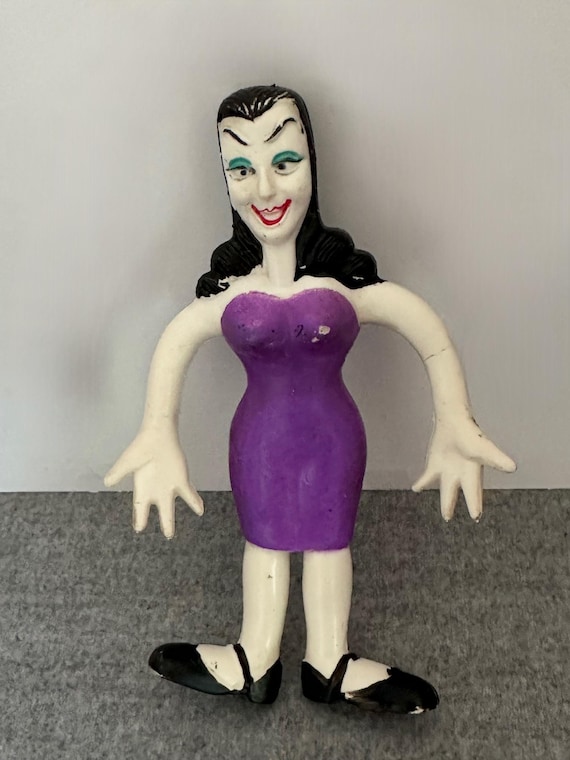 Vintage Natasha Fatale Bendy Doll, Wham-o 1972, Rocky and