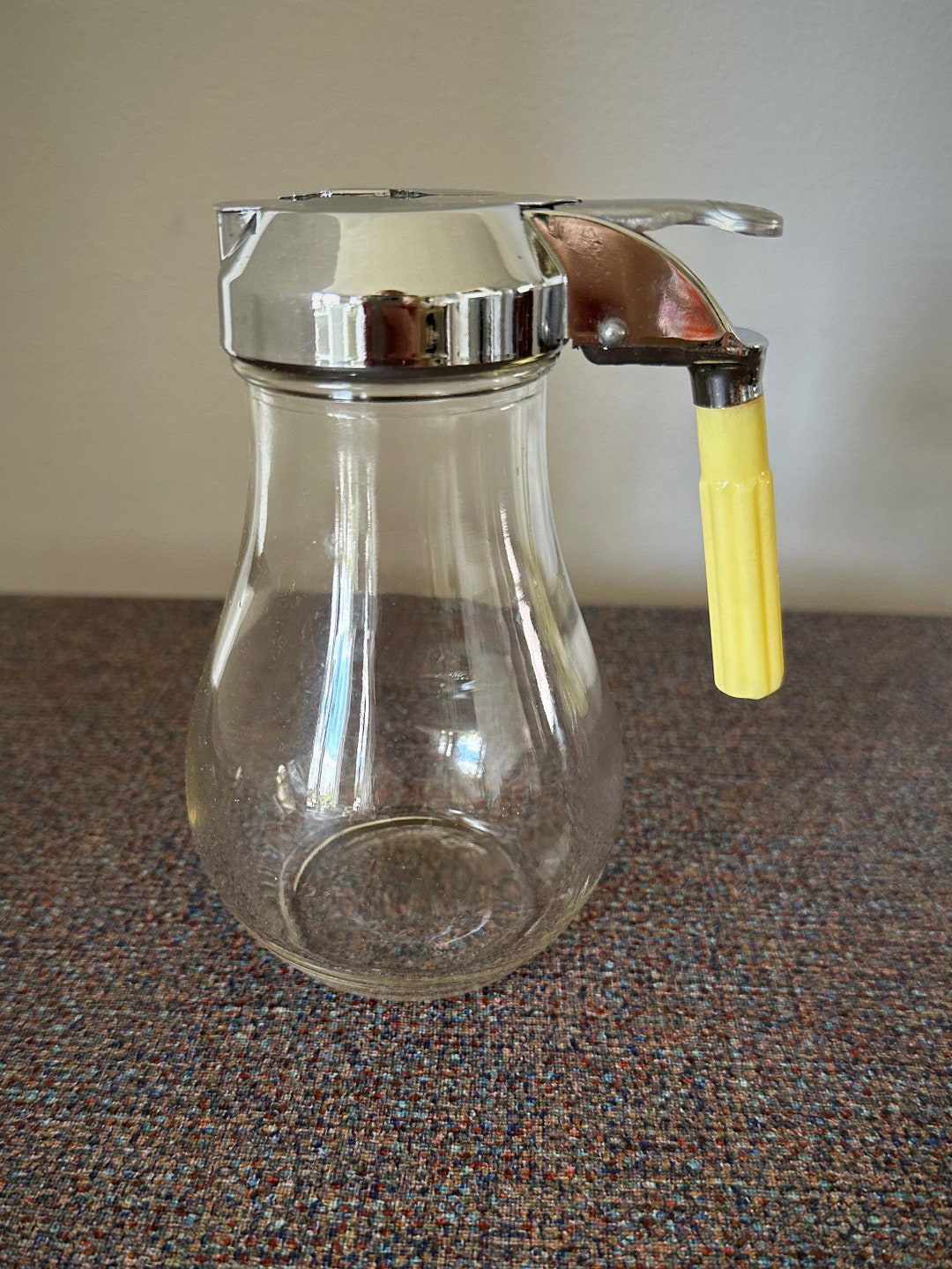 Dripcut Syrup Dispenser Yellow Bakelite Handle W/ Metal Screw Etsy