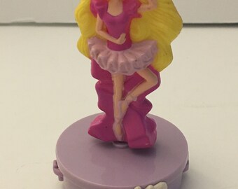 Vintage 1993 McDonald's Happy Meal-leksak: Rullande ballerina Barbie