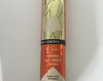 Vintage Queen Casuals Briefs Container: 1950s Advertising Tin