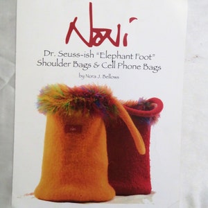Noni Dr. Seuss-ish Elephant Foot Shoulder Bags & Cell Phone Bags Knit Patterns