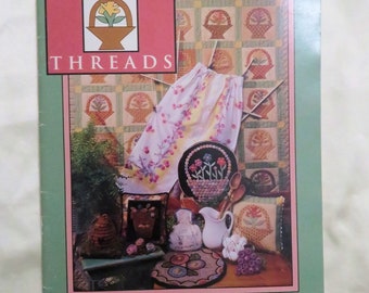 Cottage Threads Need'l Love Quilts / Appliques / Tablecloth skirt / Penny Rug Projects / Crochet - Paperback - pre-owned