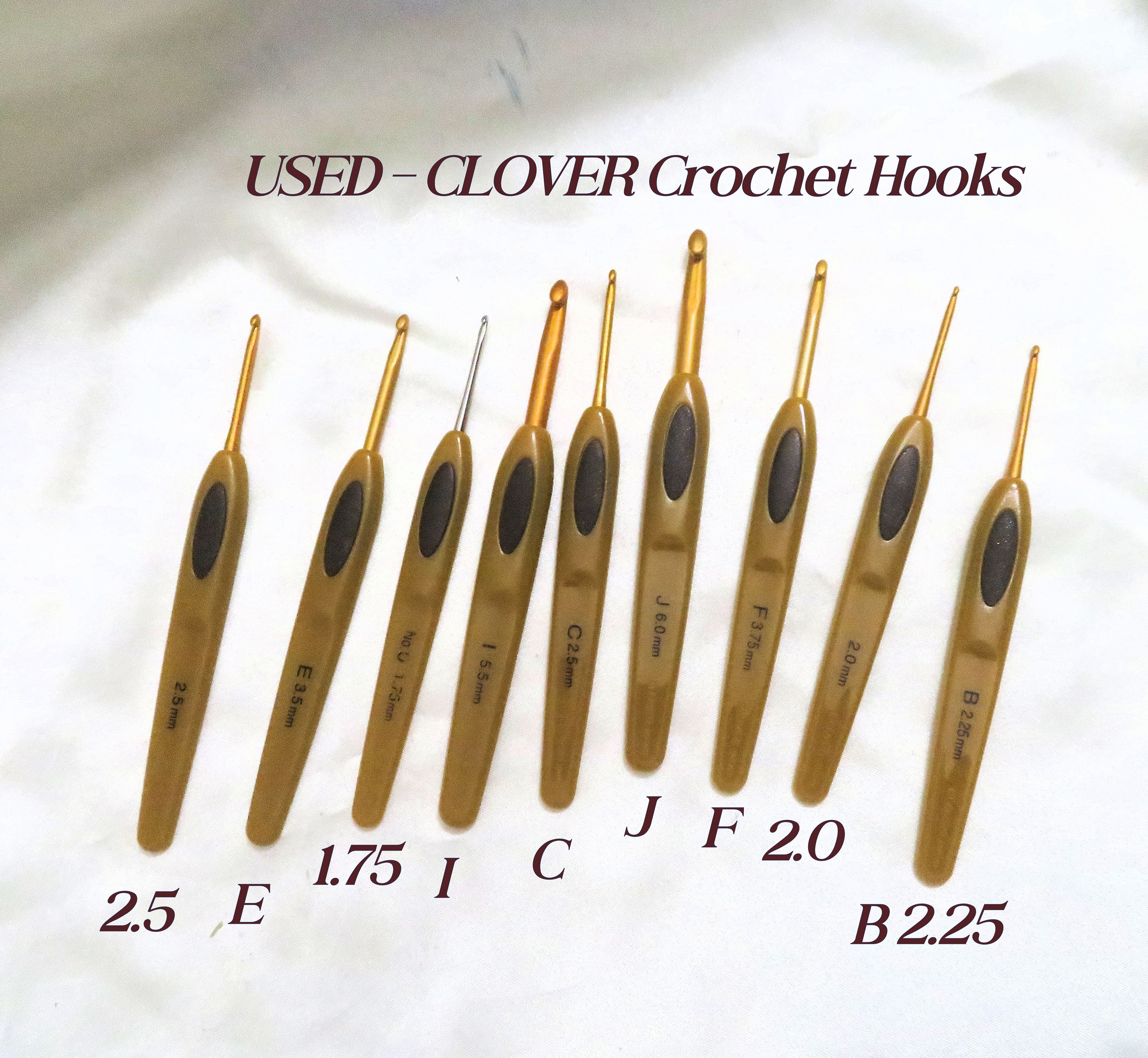 SOFT TOUCH Clover Crochet Hooks Used Different Sizes Available -  UK