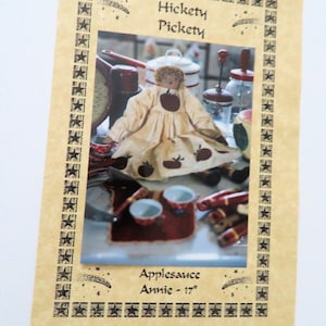 Hickety Pickety- Applesause Annie - 17 inch Primitive Doll Pattern #004- Out of Print - With Stencils